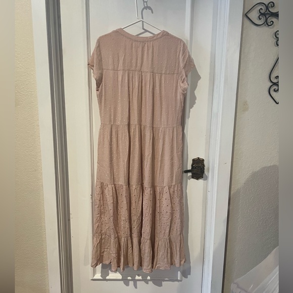 Kate & Sam spring pink  dress boho casual size large nwt - Picture 5 of 10